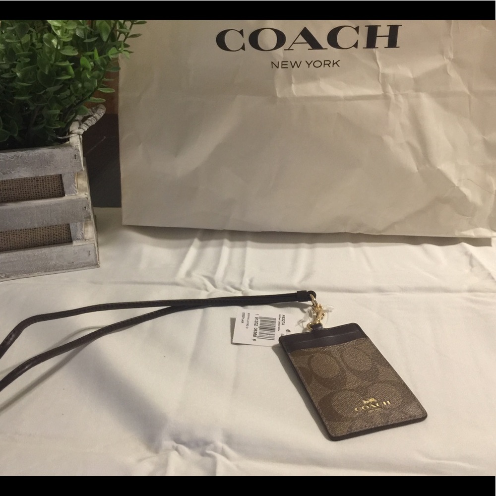 Authentic Coach ID lanyard